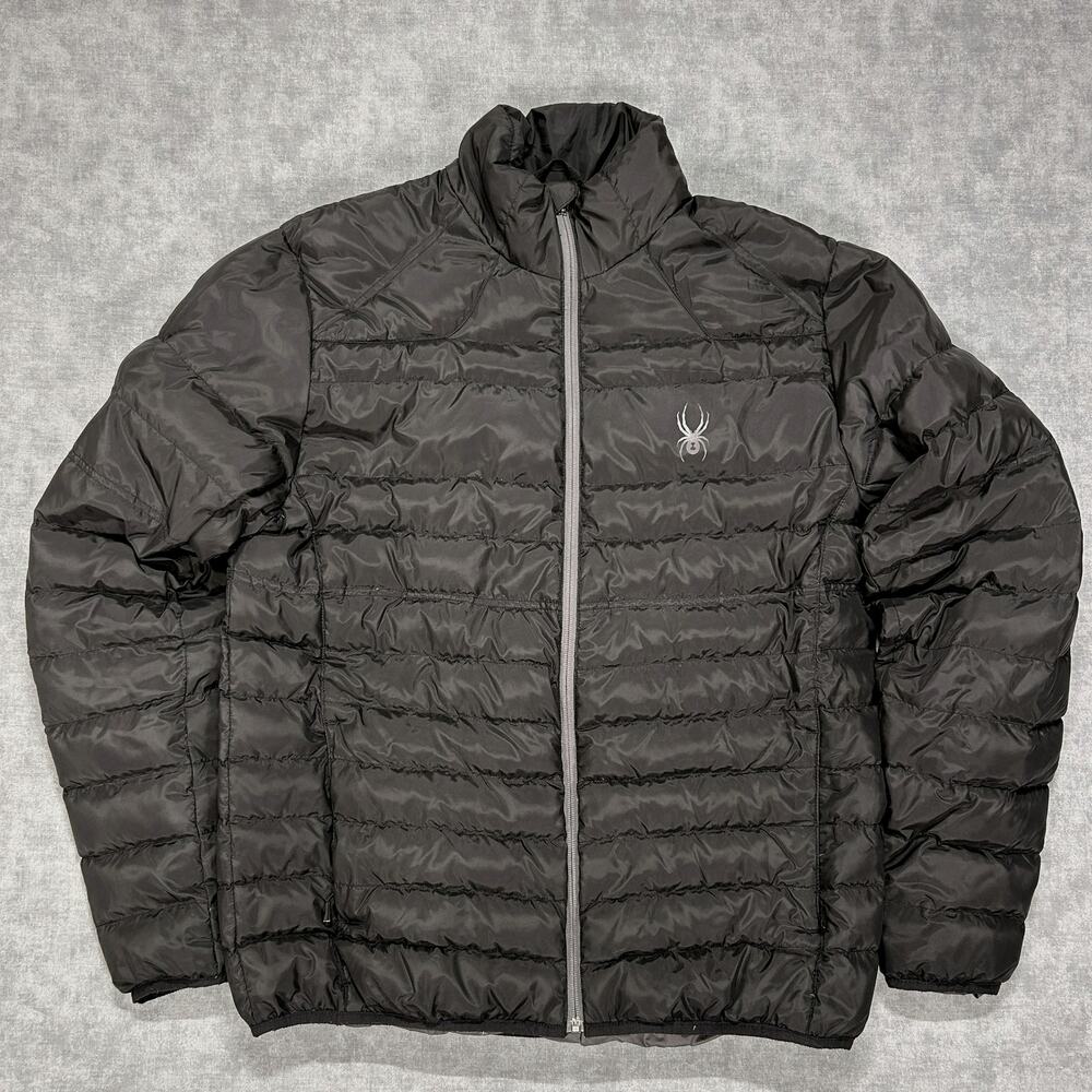 Spyder Prymo Down Puffer Jacket Mens L Black 70/30 Duck Down F17 162001